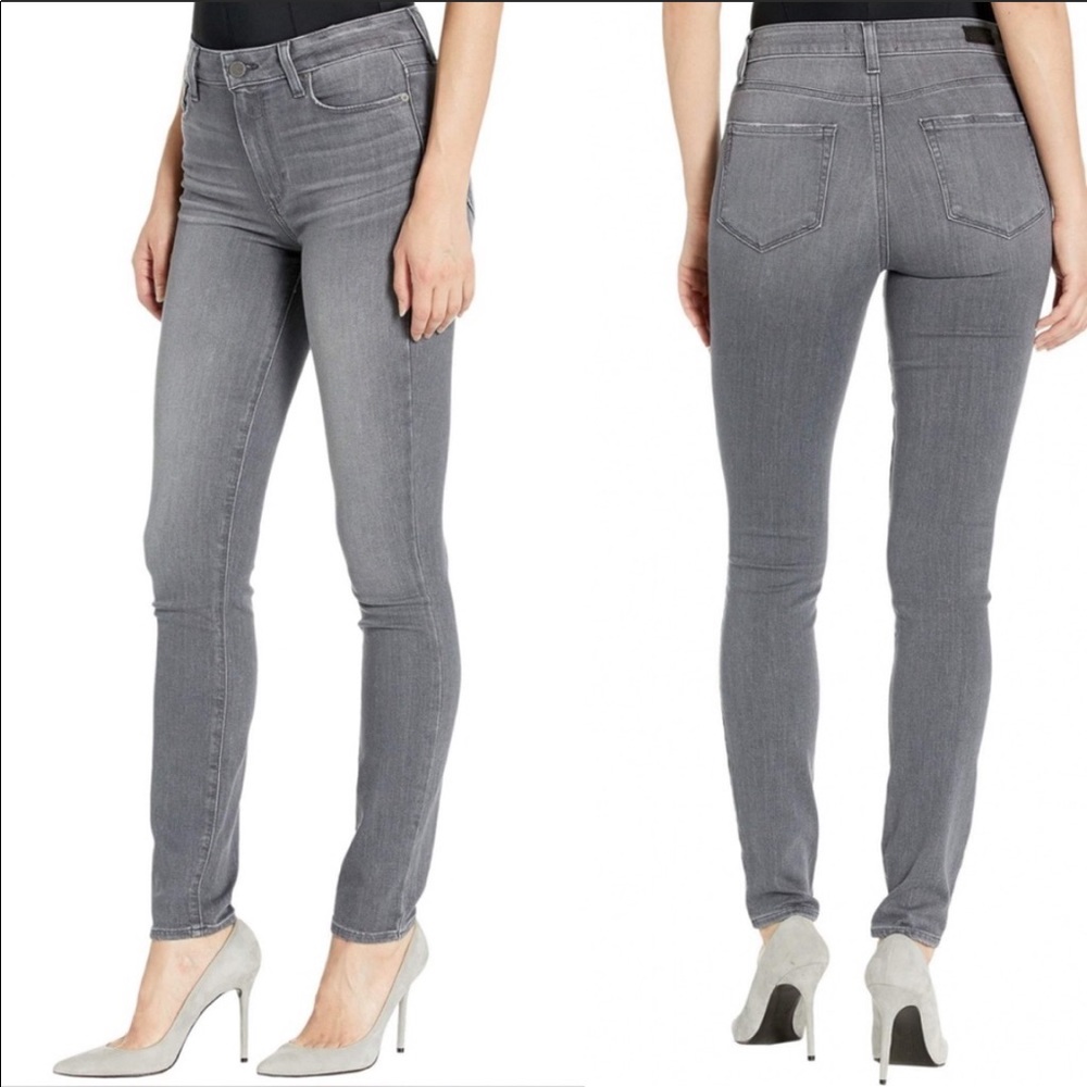 Paige mid-waisted grey jeans